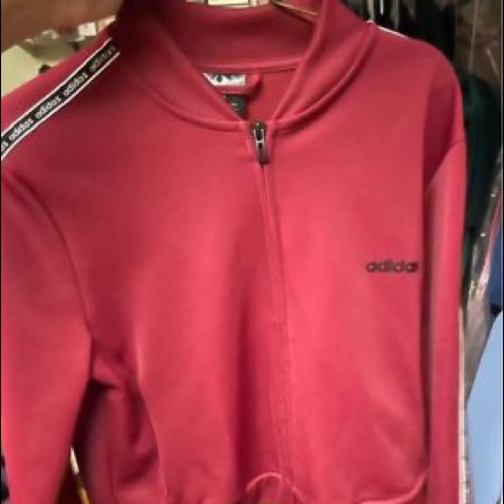 NEW Maroon adidas celebrate the 90s track jacket